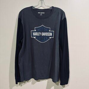 HARLEY DAVIDSON, MEN'S LONG SLEEVE T SHIRT, SIZE XL